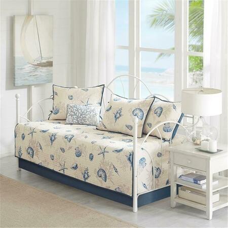 MADISON PARK Bayside 6 Piece Daybed Set - Blue, Daybed MP13-4474